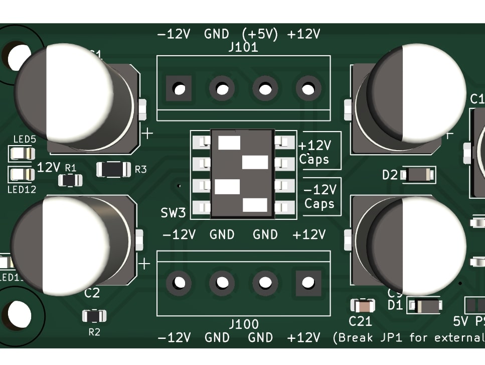 Recommended dip switch configuration